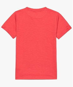 tee-shirt garcon en coton bio avec motif tigre rouge7842401_2