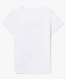 tee-shirt garcon a manches courtes imprime blanc7842601_2