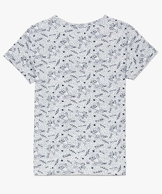 tee-shirt garcon a manches courtes imprime gris tee-shirts7842801_2