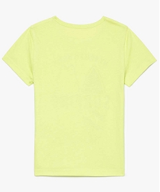 tee-shirt garcon a manches courtes imprime jaune tee-shirts7842901_2