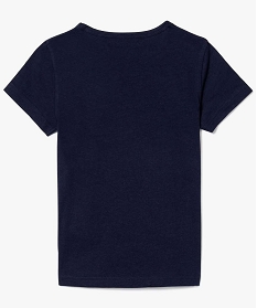tee-shirt garcon a manches courtes imprime bleu tee-shirts7843001_2
