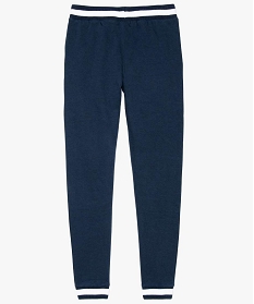 pantalon de jogging garcon avec inscription sur la jambe bleu pantalons7850301_2
