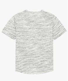 tee-shirt garcon avec col boutonne et poche contrastante gris tee-shirts7856101_2
