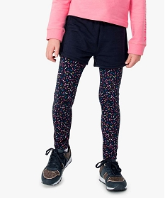 leggings de sport fille avec large taille elastiquee multicolore7857101_1