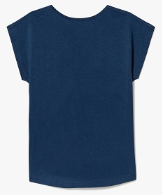 tee-shirt fille avec grand imprime fantaisie glitter bleu tee-shirts7872101_3