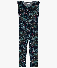 combinaison pantalon fille a motifs fleuris multicolore combishorts7876501_1