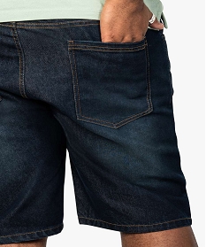 short en jean avec surpiqures contrastantes gris7918801_2