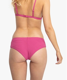 bas de maillot de bain femme en matiere texturee rose bas de maillots de bain7920001_2