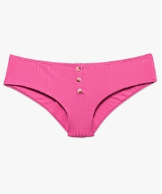 bas de maillot de bain femme en matiere texturee rose bas de maillots de bain7920001_4