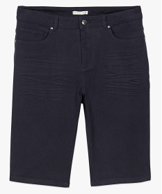 bermuda homme en toile 5 poches bleu shorts et bermudas7929301_4