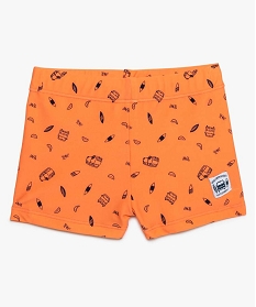 maillot de bain bebe garcon version boxer a motifs surf orange maillots de bain7937101_1