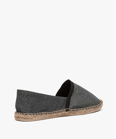 espadrilles homme en toile a motif tisse gris7950701_4