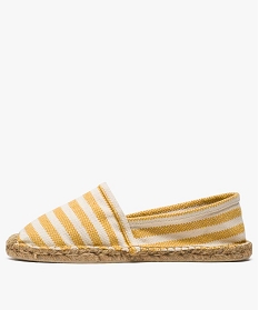 espadrilles homme a rayures jaune tongs et espadrilles7951201_3