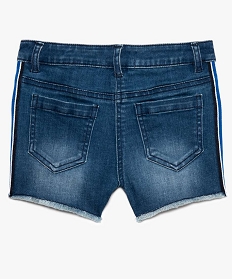 short fille en jean avec bandes rayees sur les cotes gris shorts7956601_3