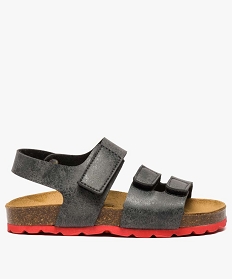 sandales garcon avec semelle ergonomique en cuir gris7962601_1