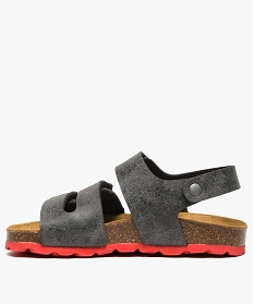 sandales garcon avec semelle ergonomique en cuir gris7962601_3