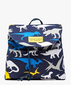 sac a dos garcon motif dinosaures a bretelles reglables bleu7964601_1