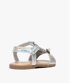 sandales fille iridescentes a paillettes et motif licorne gris sandales et nu-pieds7969701_4