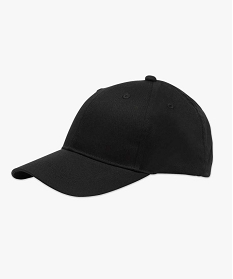 casquette homme en toile unie reglable noir standard7976401_1