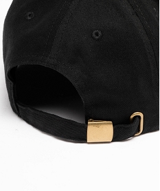 casquette homme en toile unie reglable noir7976401_4