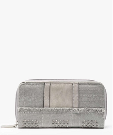 portefeuille femme multimatiere a strass gris porte-monnaie et portefeuilles7984201_1