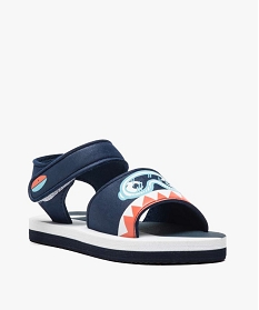 sandales garcon avec motif masque de plongee bleu7994301_2