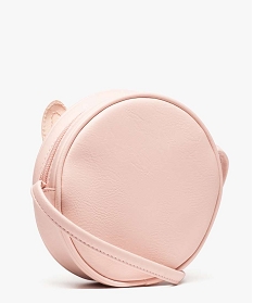 sac a main fille zippe format rond avec faces interchangeables rose sacs et cartables8002101_4