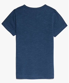 tee-shirt garcon avec motif estival sur lavant bleu tee-shirts8004201_2