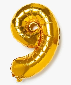 GEMO Ballon gonflable en forme de chiffre Jaune