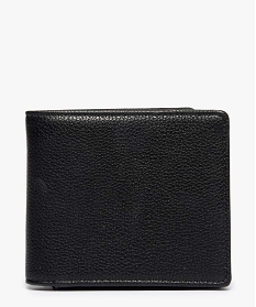 portefeuille homme imitation cuir graine 2 volets noir8562901_1