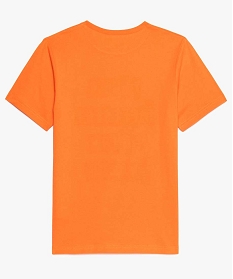 tee-shirt garcon avec large inscription sur lavant orange tee-shirts8580101_3