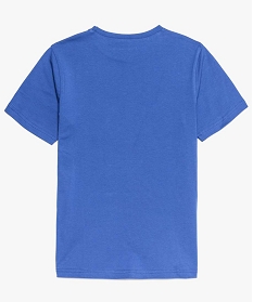 tee-shirt garcon avec large inscription sur lavant bleu tee-shirts8580201_2