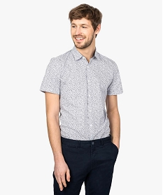 chemise homme a manches courtes avec motifs fleuris imprime chemise manches courtes8652201_1