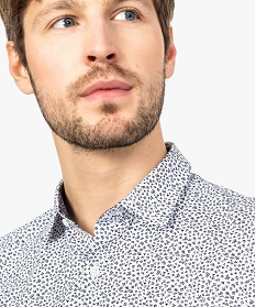 chemise homme a manches courtes avec motifs fleuris imprime chemise manches courtes8652201_2