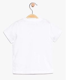 tee shirt fete des peres pour bebe blanc