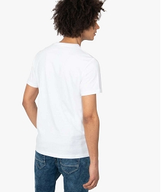 tee-shirt homme avec motif palmier sur lavant blanc tee-shirts8691401_3