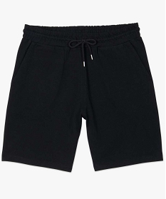 bermuda homme uni en coton pique noir shorts et bermudas8698601_4