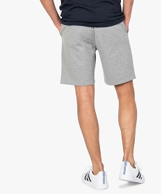 bermuda homme uni en coton pique gris shorts et bermudas8698801_3