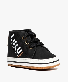 chaussures de naissance style baskets – lulu castagnette noir chaussures de naissance8710401_2