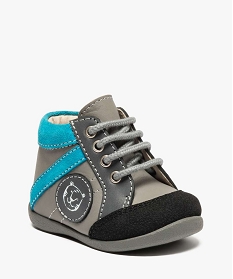 chaussures premiers pas garcon avec bout renforce gris8710601_2