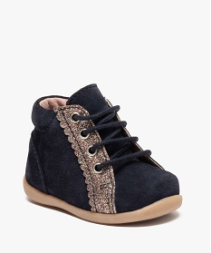 chaussures premiers pas fille paillettes bleu8710801_2