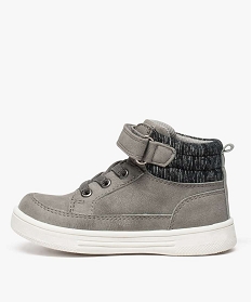 baskets bebe garcon montantes a col en textile gris baskets et tennis8712301_3