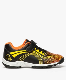 GEMO Baskets garçon multicolores à crampons fermeture scratch du 24 au 30 orange chine