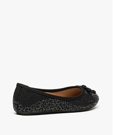 ballerines fille dessus vernis et imprime imitation leopard bleu ballerines8725901_4