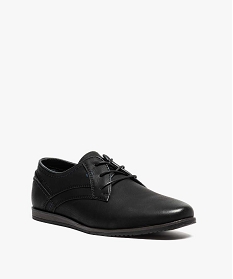 derbies homme unies avec surpiqures contrastees noir8729501_2