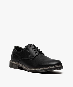 derbies homme avec un oeillet metallique et surpiqures noir8730501_2