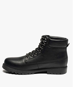 chaussures montantes homme a semelle crantee - les supaires noir bottes et boots8737601_3