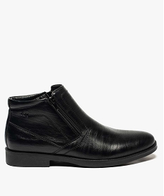 boots homme fermeture a double zip sur le dessus noir8738301_1