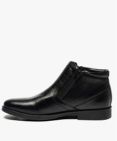 boots homme fermeture a double zip sur le dessus noir8738301_3