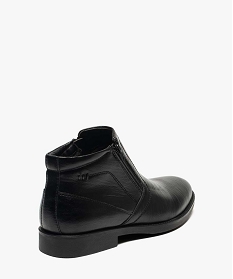 boots homme fermeture a double zip sur le dessus noir8738301_4